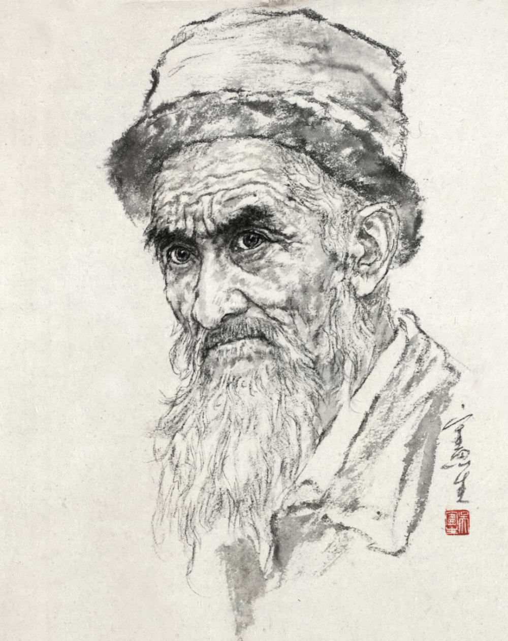 素描走向水墨｜吴宪生著《头像临本新葡京48幅经典水墨头像带你从(图4)