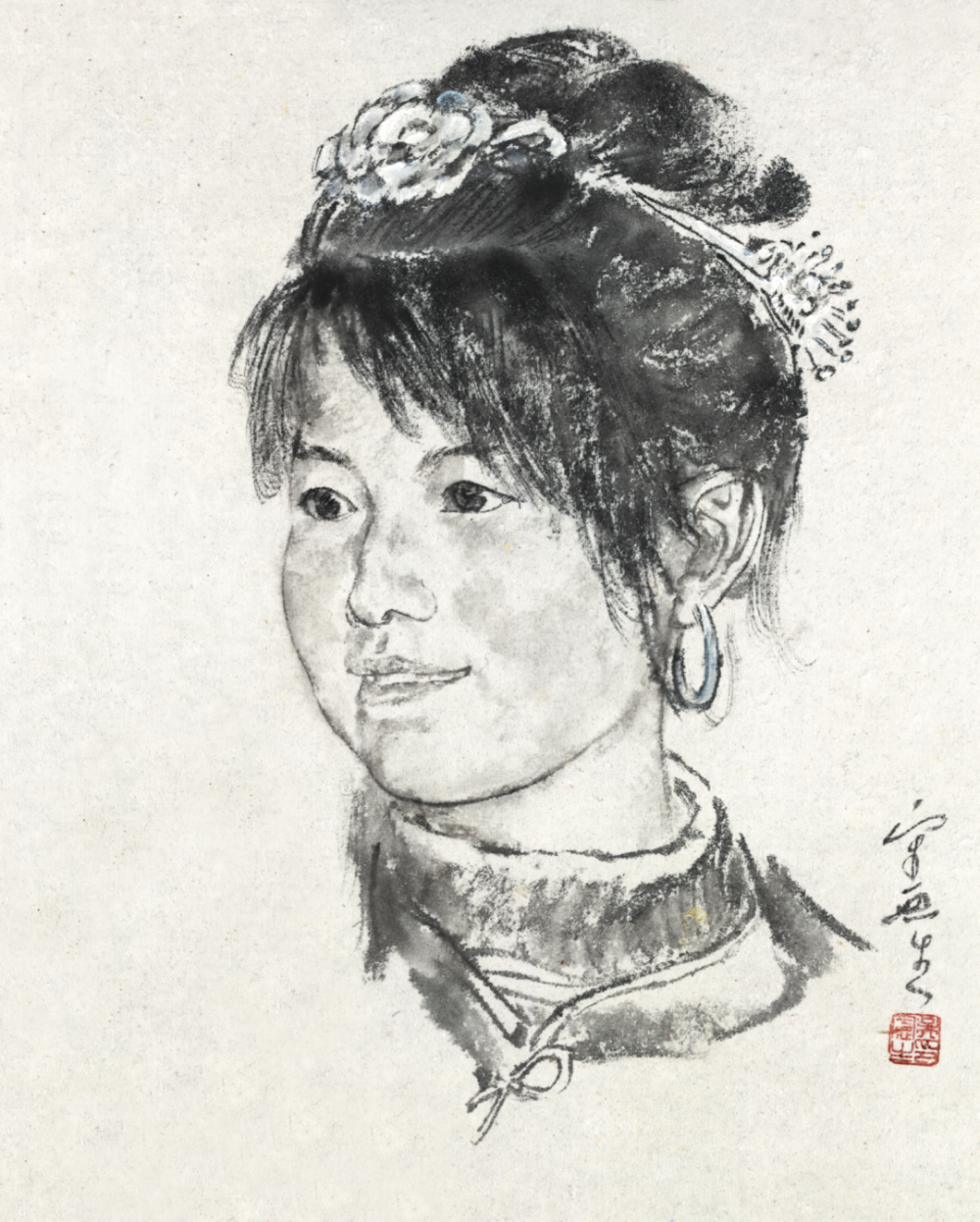 素描走向水墨｜吴宪生著《头像临本新葡京48幅经典水墨头像带你从(图10)